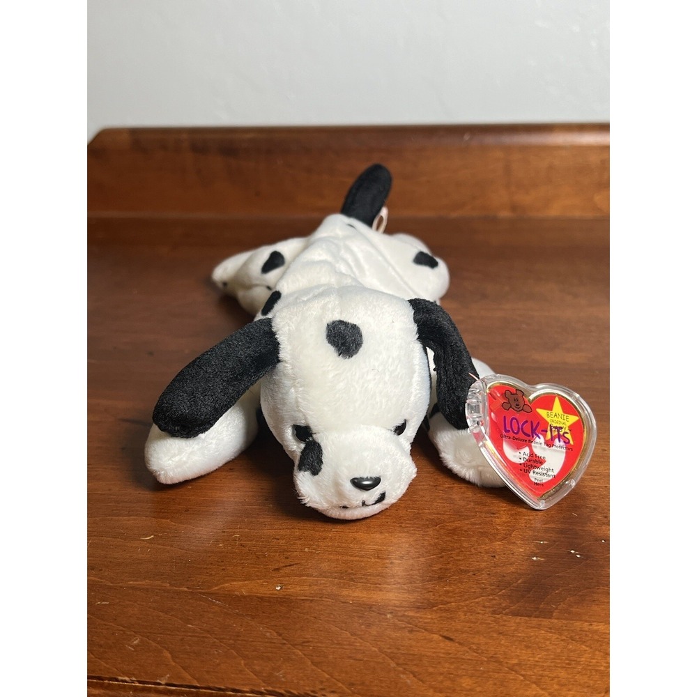 TY ORIGINAL BEANIE BABY 1996 – Dotty the Dalmatian Puppy Dog – 9"‎